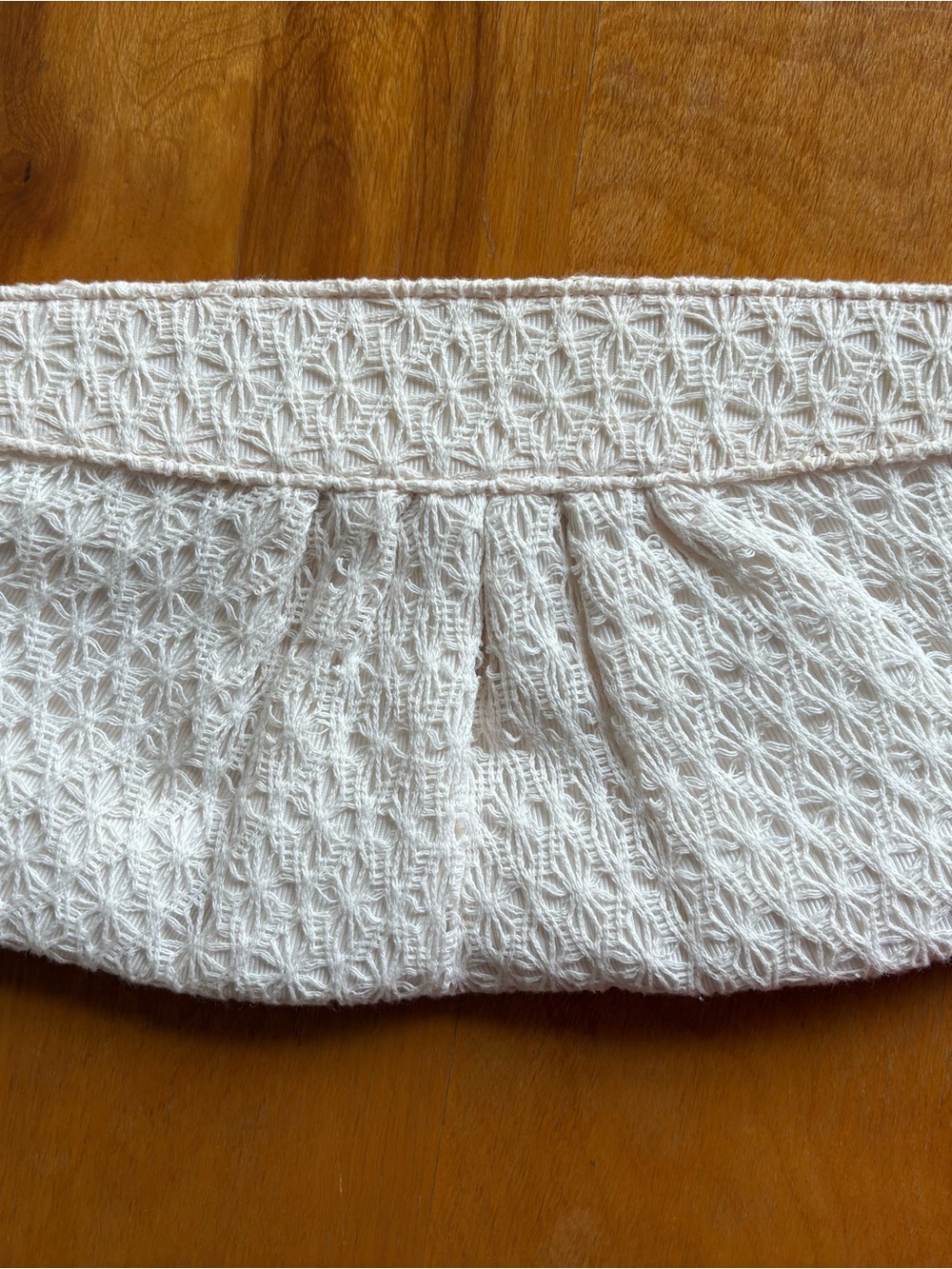 Old Navy Cream Crochet Clutch Handbag